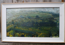 Swaledale,Framed,OIL painting/panel,SIGNED Yorkshire Dales Plein air