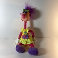 Vintage Ertl 1994 Mrs. Jibba Jabba Jibber Jabber Doll Plush Toy Purple Hair Fun
