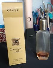 CLINIQUE AROMATICS ELIXIR PERFUME 100ML EMPTY GLASS PERFUME BOTTLE WITH BOX