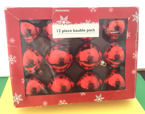 Vintage box woolworths red - vintage,