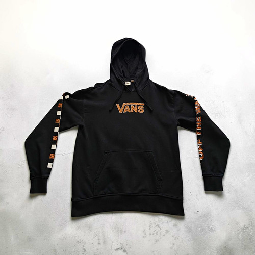 Vans men black hoodie logo - black,