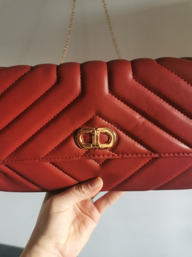 Shoulder bag clutch red - bag,