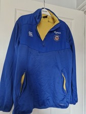 Bath Rugby Club training jacket Canterbury-Men's Blue Pullover Jacket Size XL