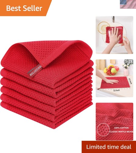 Pack 100 cotton - 6-pack, waffle