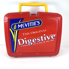 McVitie's  Digestive Biscuits Red Lunchbox 8" 1980's Retro Vintage
