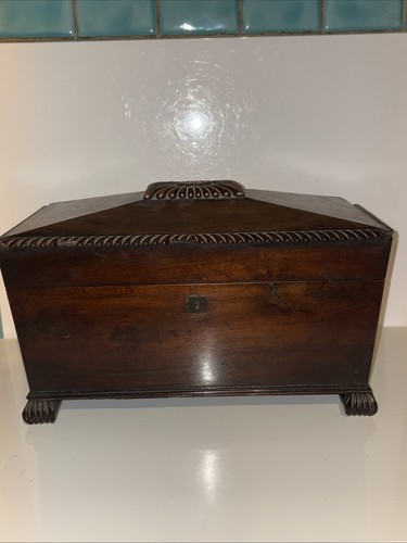 Antique tea caddy 35cmx18cm