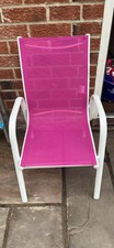 Children’s garden chair - pink and white