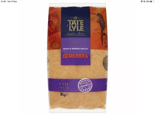 Tate lyle demerara sugar 3kg - lyle,