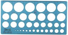 CIRCLES STENCIL TEMPLATE SIZES 1mm to 36mm DRAWING SCHOOL COLLEGE MATHS CIRCLE