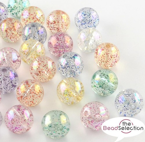 Large acrylic beads - beads, glitter