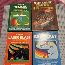 4x Atari 2600 + Activision Games. All Boxed with Instruction Booklets