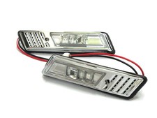 5-Series E34 MK3 1991-1996 4D/5D LED Z3Look Side Marker Light Chrome for BMW