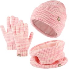 Kids Winter Hat Scarf Gloves