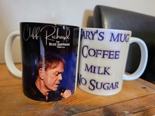 Cliff Richard Mug personalised  any message Diswasher Proof 