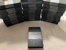 VHS Tape Storage Cases Empty Clamshell-Black 