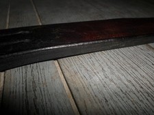 tawse/cane 3tail genuine leather huntly aberdeenshire rare old school tawse