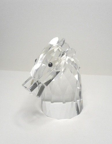 Crystal pony horse head - horse, bust