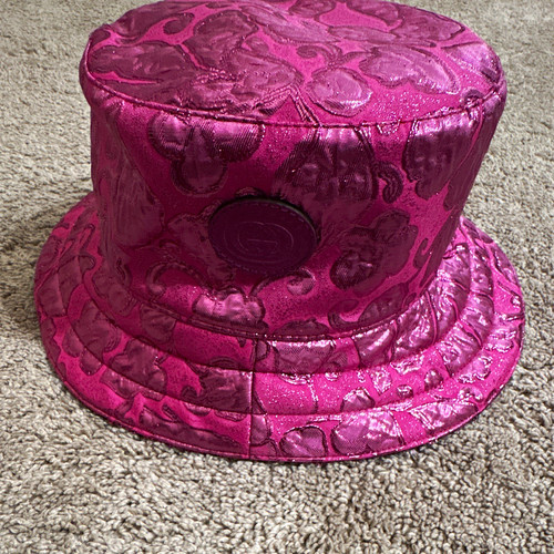 Gucci pink jacquard bucket - gg,