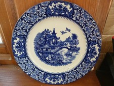 Vintage Willow Side Plate  Old Alton Ware Blue & White Swinnertons England