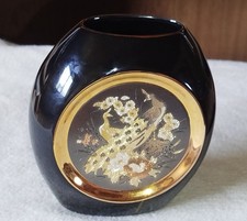 Japan Chokin Art Black Pottery