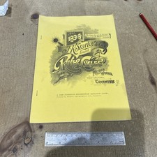 Reproduction Facsimile Catalogue J K Stanley Rover Cycles 1896