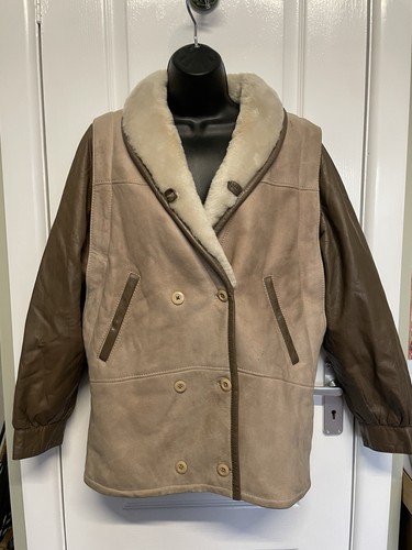 Vtg 70s lamb skin leather - 70s,
