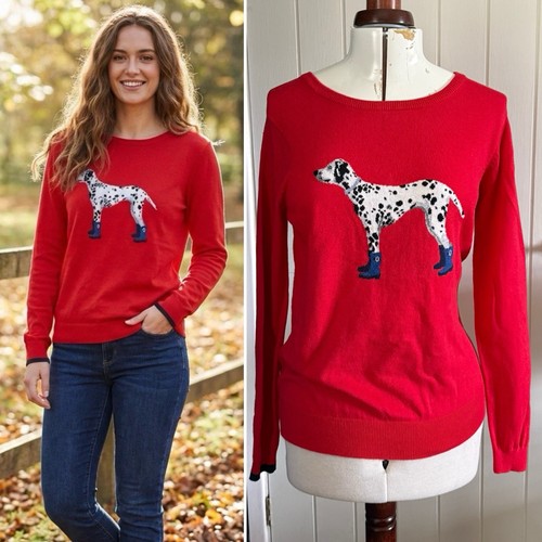 Joules red intarsia knit - knit, dog