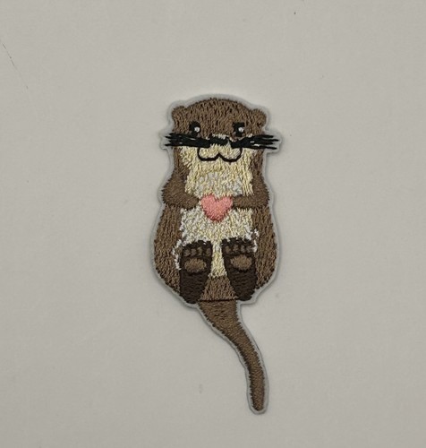 Adorable otter embroidered - adorable,