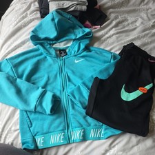 Girls Nike Hoodie Top Leggings Outfit Set Size Medium