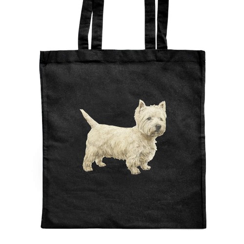 Westie dog side - side, view'