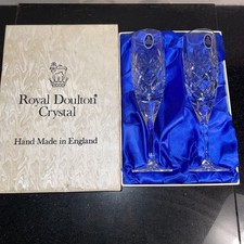 Pair of Royal Doulton Crystal