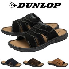 DUNLOP Mens Leather Sandals