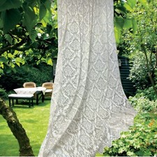 Damask Lace Window Curtain