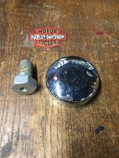 HARLEY-DAVIDSON BIG TWIN TOP FORK STEM CHROME COVER AND STEM THREADED BOLT 25