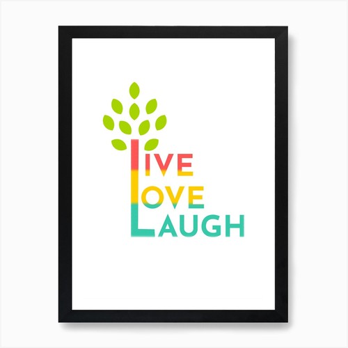 Live love laugh art - love, print