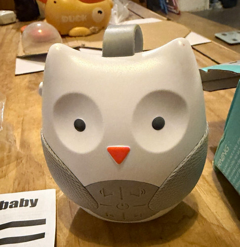 Portable baby owl - white, noise