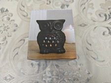 Charming Black Owl Ceramic Oil