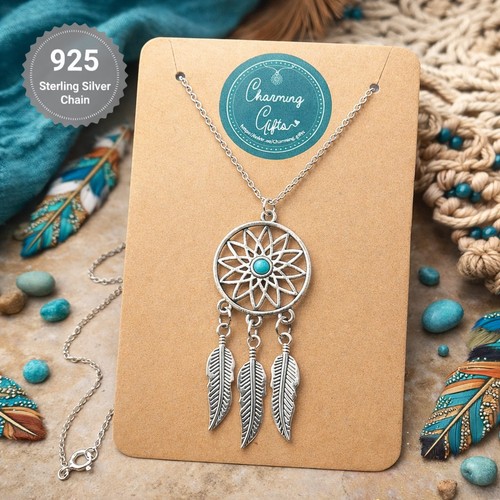 Dreamcatcher necklace - dreamcatcher, –