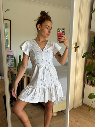 Asos design white - design, eyelet