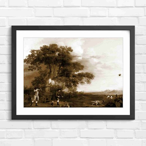 Vintage hunting scene - hunting,