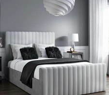 Linen Upholstered Bed Frame -
