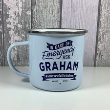 Enamel Camping Mug by History and Heraldry Graham Emergency Metal Coffee Tea