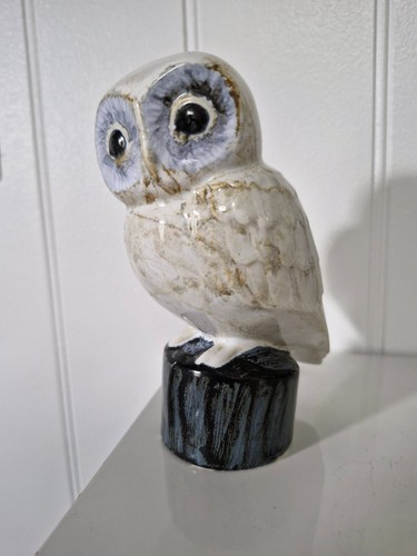 Studio pottery owl figure - owl,