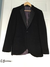Jack Wills Black Wool Suit