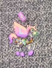 Smiggle Letter L Unicorn Keyring