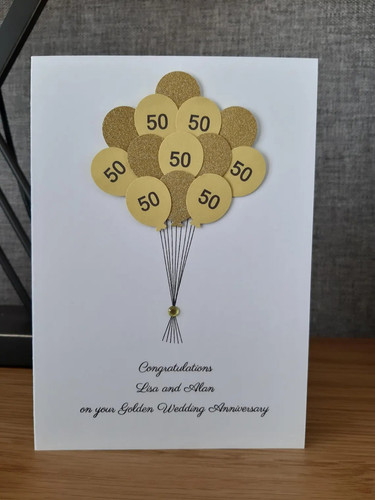 Personalised 50th golden - personalised,