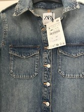 BNWT Long Sleeve Denim ZARA Maxi Shirt Dress S 8/10 £49.99!