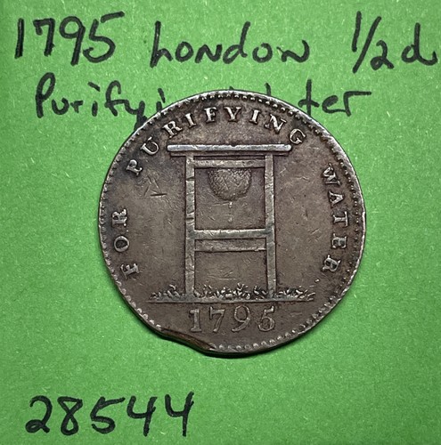 1795 london halfpenny - 1795, 1/2p