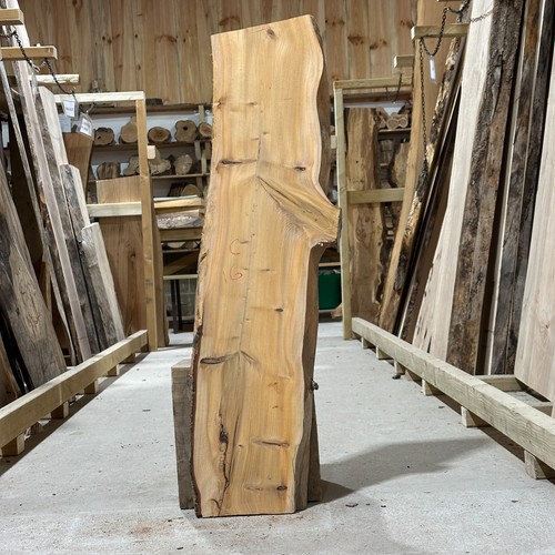Cedar wood plank board - cedar, waney
