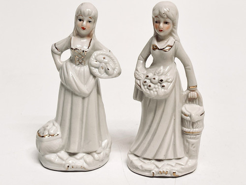 Vintage porcelain figurines - porcelain,